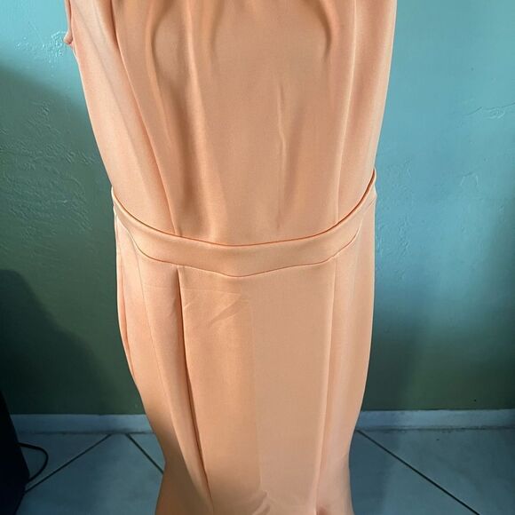 Elegant Orange Lace Dress - Picture 4 of 6